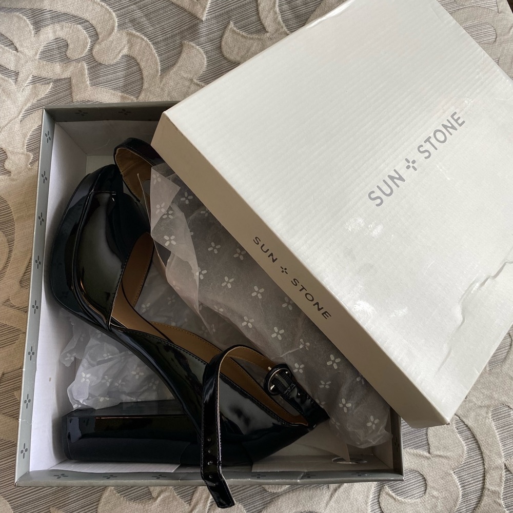 Sun And Stone Block Heel Peep Toe - image 6